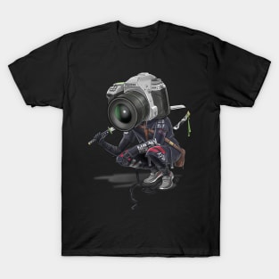 Pentax K5 Silver Samurai (negro) T-Shirt